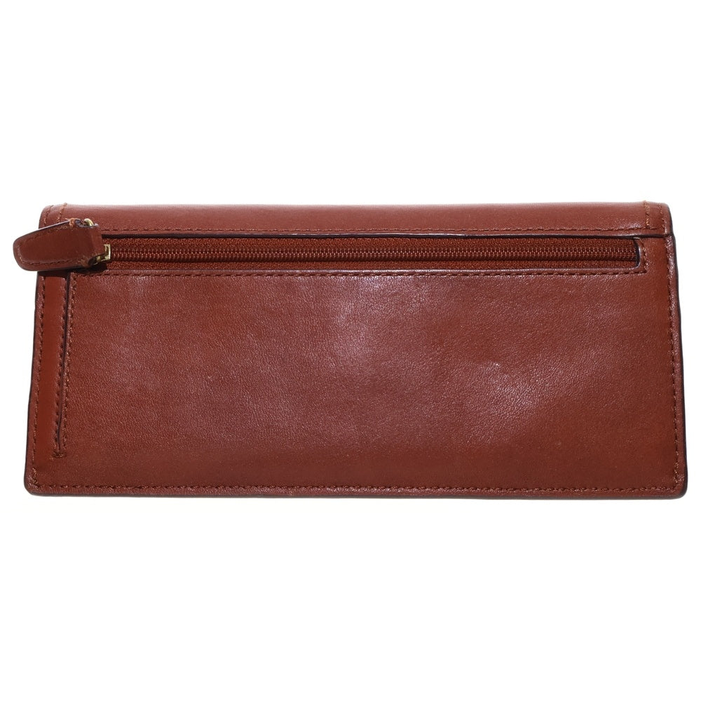 COACH(コーチ) 二つ折り長財布 ロングウォレット カードケース ブラウン レザー レディース