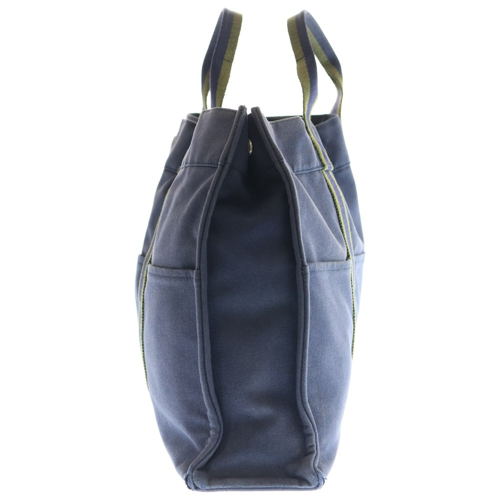 HERMES(エルメス) フールトゥMM ハンドバッグ トートバッグ ネイビー×カーキ キャンバス