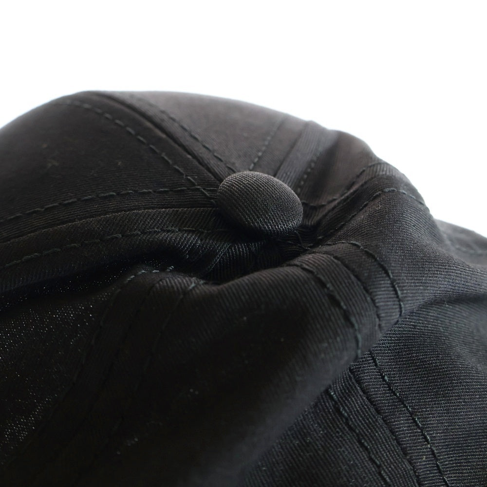 CELINE(セリーヌ) ロゴ刺繍ベースボールキャップ 帽子 ブラック M