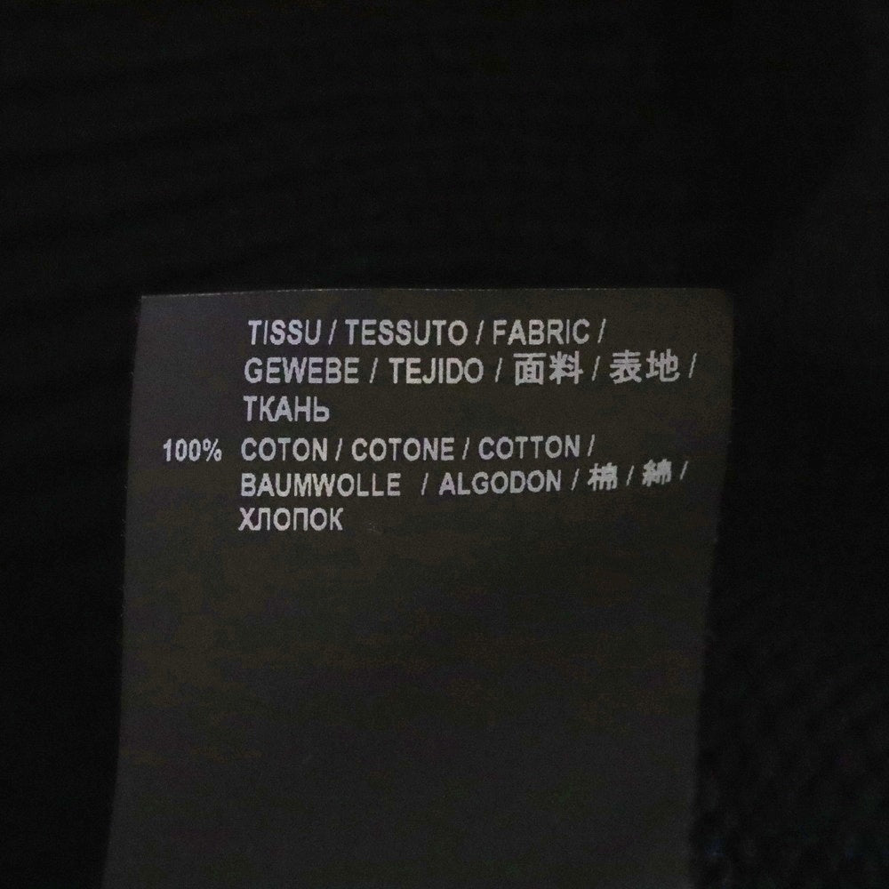 SAINT LAURENT PARIS(サンローランパリ) デストロイ加工クラッシュニット クルーネック長袖セーター ブラック 604798 YALO2