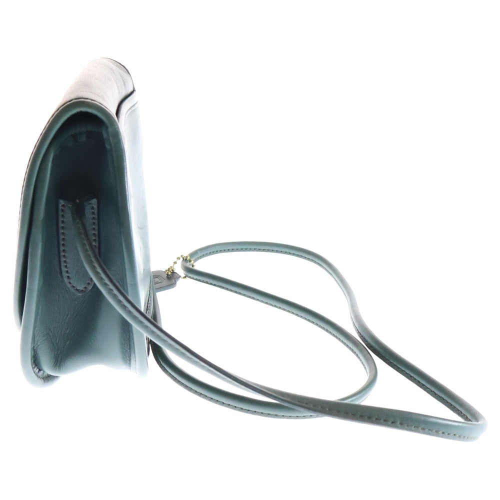 COACH(コーチ) ショルダーバッグ ショルダーポシェット ミニバッグ グリーン レザー