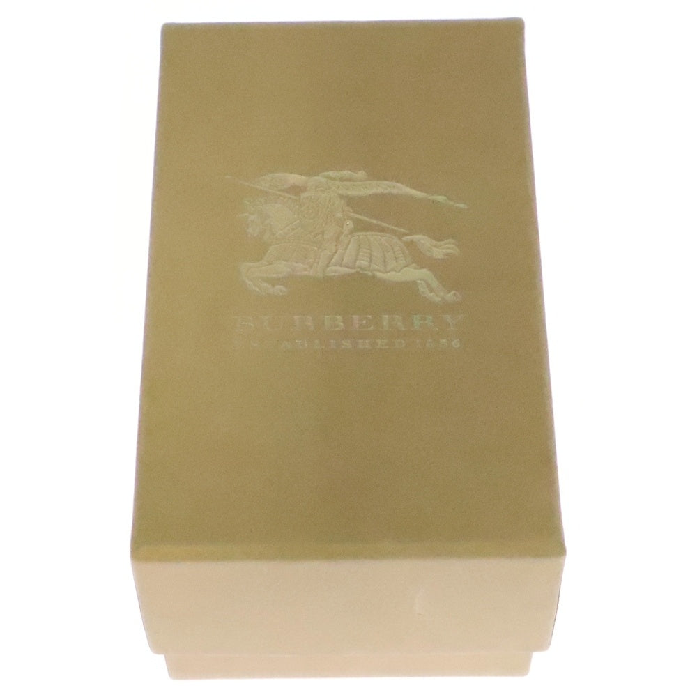 BURBERRY(バーバリー) ノバチェック総柄 ウール テディベア キーリング キーホルダー ゴールド金具 ピンク/ブラック