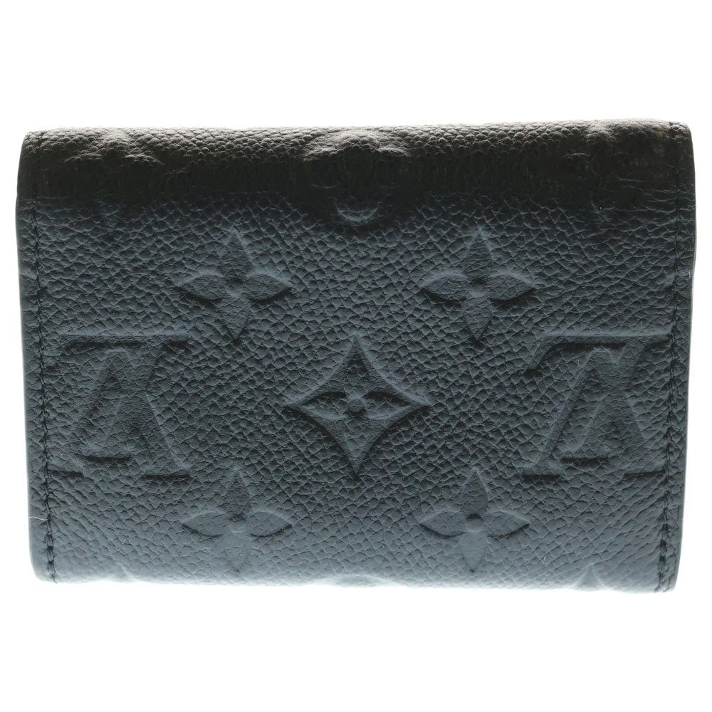 LOUIS VUITTON(ルイヴィトン) モノグラム・アンプラント ポルトモネ・ロザリー コンパクトウォレット 三つ折り財布 ミニ ブラック ノワール ゴールド金具 M81455