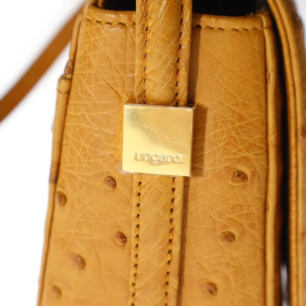 ungaro(ウンガロ) ハンドバッグ ミニバッグ ワンショルダーバッグ キャメル ブラウン レザー