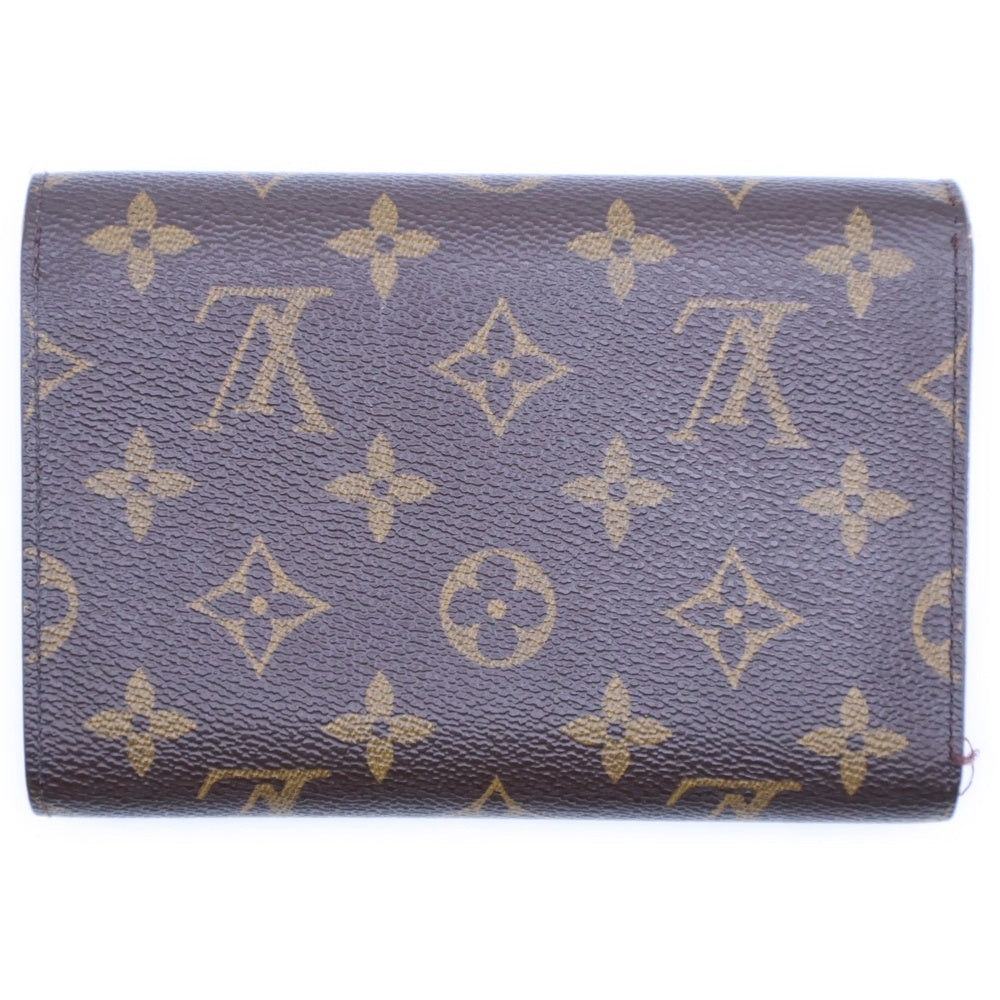 LOUIS VUITTON(ルイヴィトン) ポルトトレゾールエテュイ モノグラム PVC コンパクトウォレット 三つ折り財布 ゴールド金具 ブラウン M61200