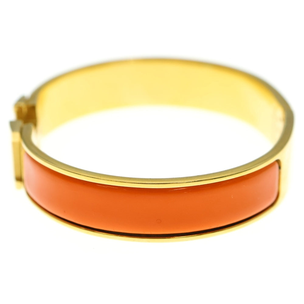 HERMES クリッククラック オレンジ エルメス クリッククラックPM Hバングル オレンジ □Q刻印