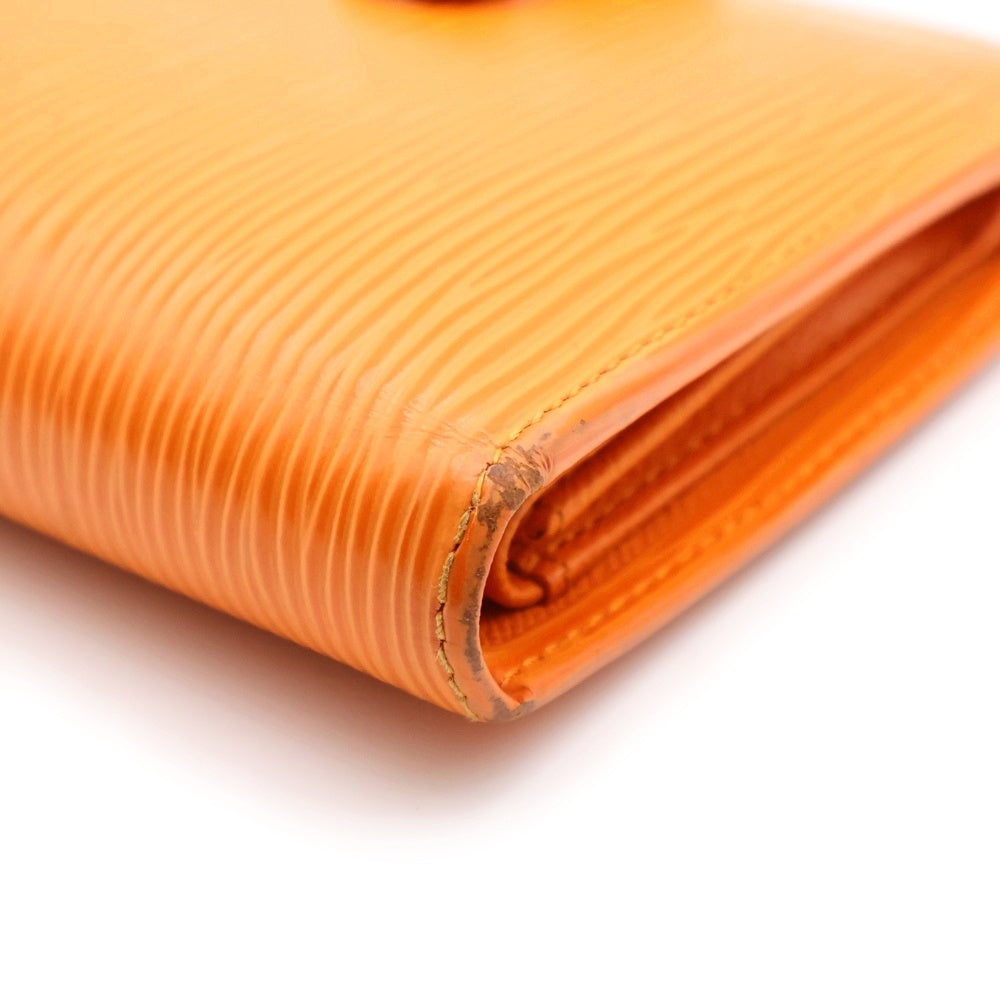 LOUIS VUITTON(ルイヴィトン) エピ ポルトビエコンパクト コンパクトウォレット 二つ折り財布 レザー ゴールド金具 オレンジ M6355H