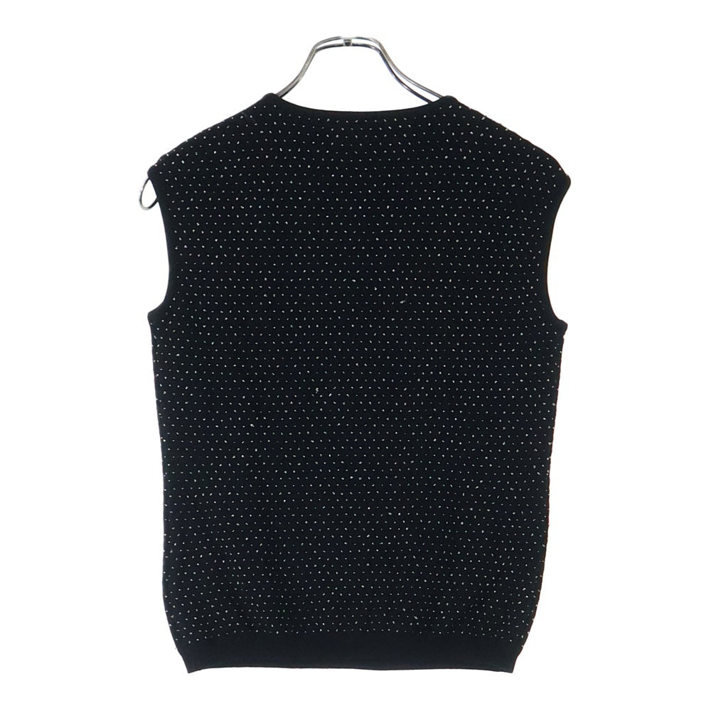 EPOCA(エポカ) ドット柄 ニットベスト ブラック