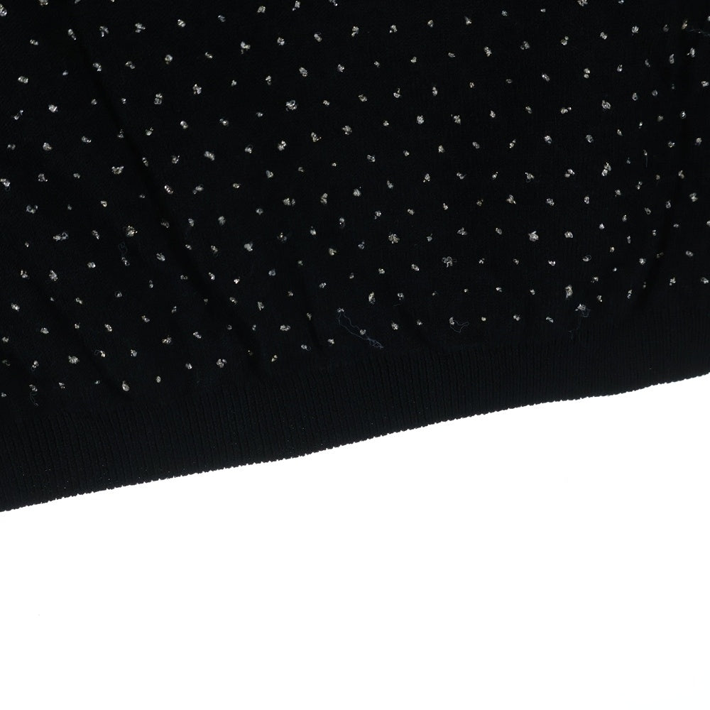 EPOCA(エポカ) ドット柄 ニットベスト ブラック