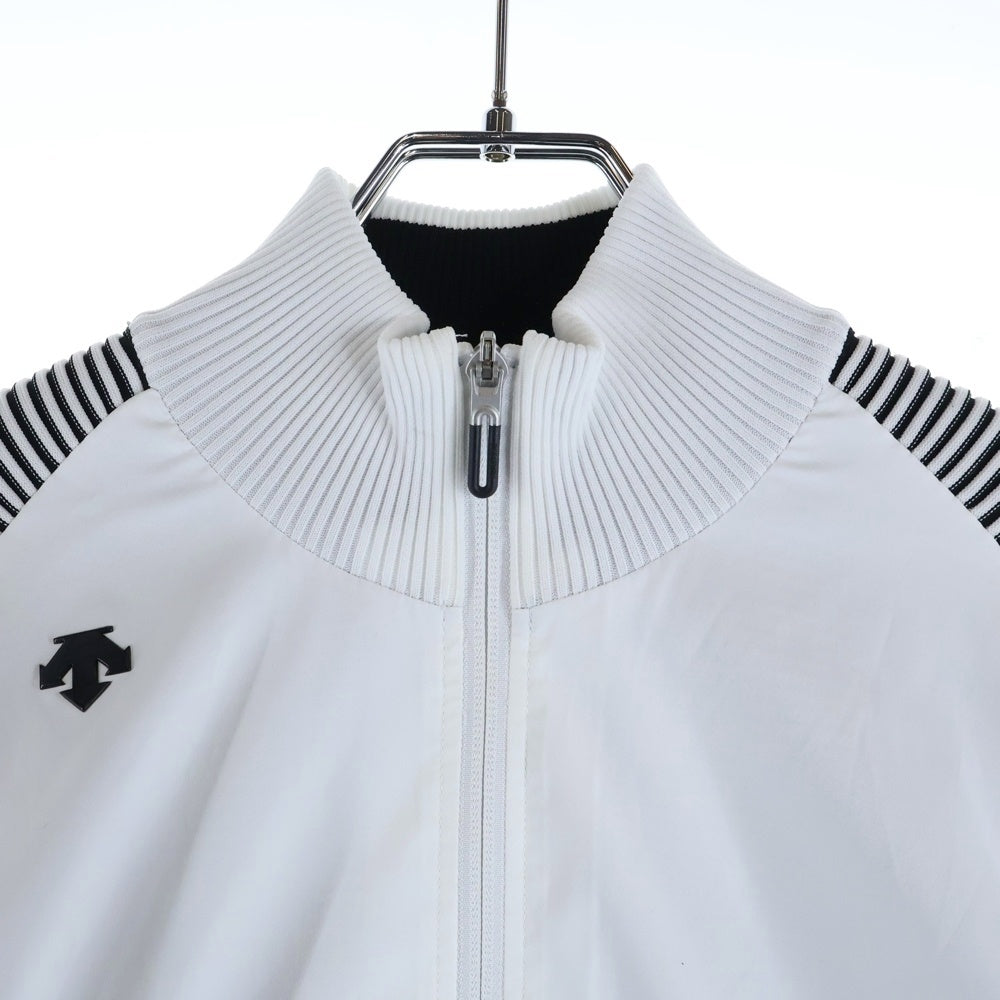 DESCENTE(デサント) デサントゴルフ 長袖ジャケット ナイロン ホワイト×ブラック