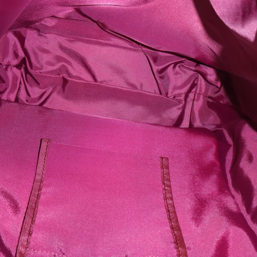 MENARD(メナード) トートバッグ ハンドバッグ レザー ブラック×パープル ゴールド金具