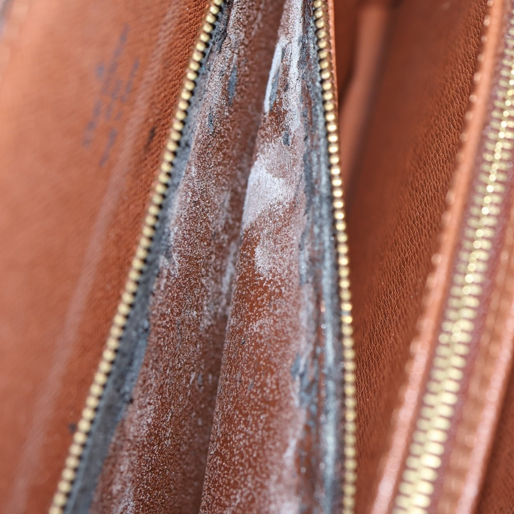 LOUIS VUITTON(ルイヴィトン) モノグラム クルセル ショルダーバッグ ブラウン ゴールド金具 レザー×PVC M51375