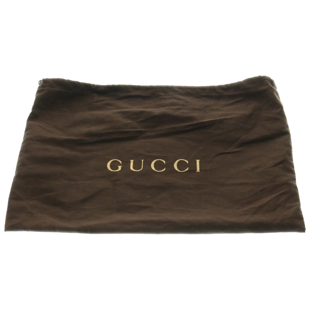 GUCCI(グッチ) GGキャンバス ショルダーバッグ ハンドバッグ ブラウン×ベージュ シルバー金具 レザー×キャンバス 122790