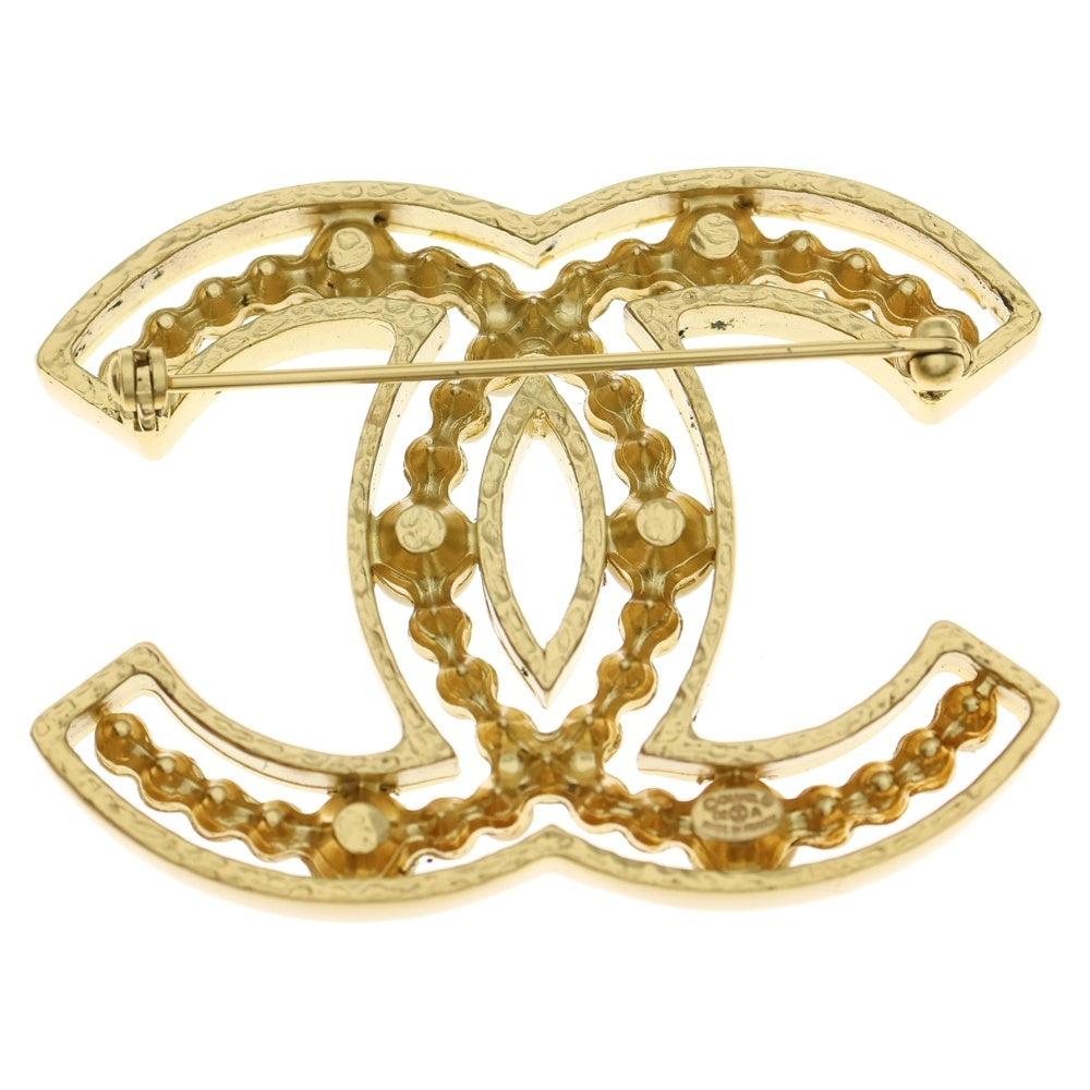 CHANEL(シャネル) ココマーク パールブローチ ゴールド GP パール モチーフ 02A
