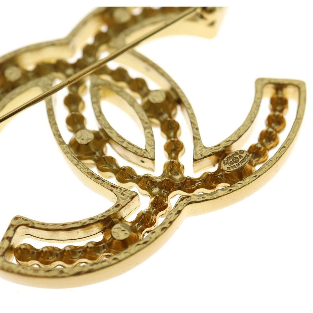 CHANEL(シャネル) ココマーク パールブローチ ゴールド GP パール モチーフ 02A