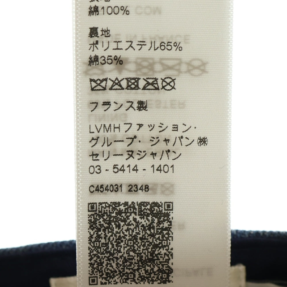 CELINE(セリーヌ) トリオンフ ベースボールキャップ 　ブルー　デニム　♯M
