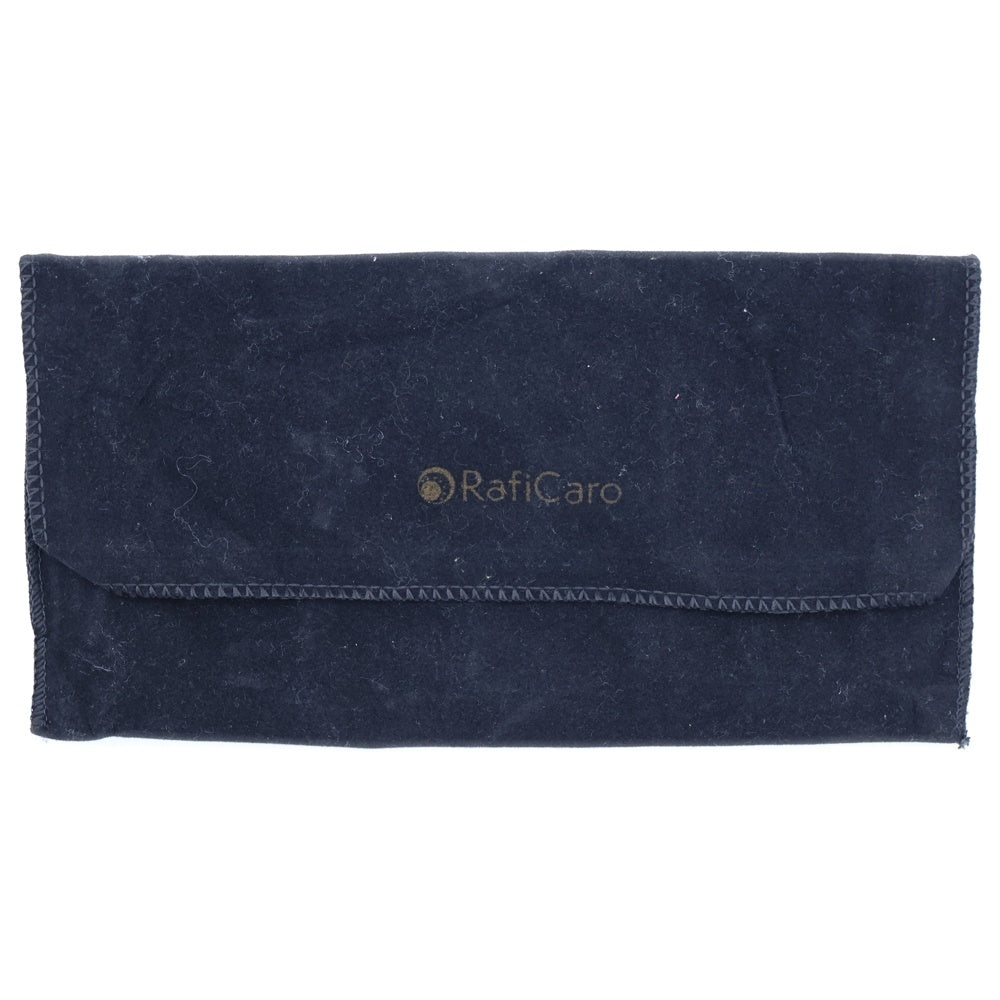 NO BRAND(ノーブランド) ラフィカロ ロングウォレット 長財布 がま口財布 カードケース ブラウン レザー ゴールド金具