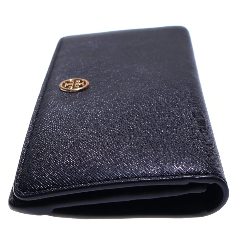 TORY BURCH(トリー バーチ) ロングウォレット 長財布 カードケース ブラック レザー ゴールド金具 レディース