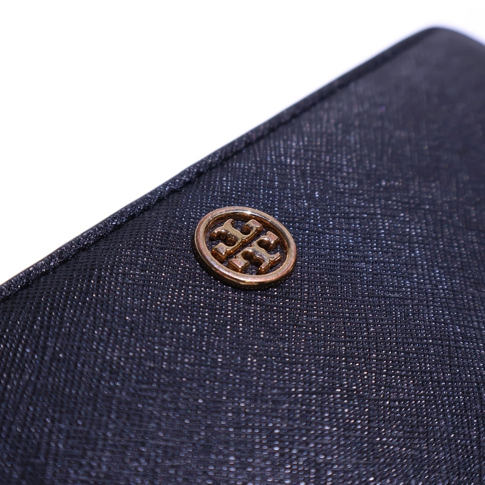 TORY BURCH(トリー バーチ) ロングウォレット 長財布 カードケース ブラック レザー ゴールド金具 レディース