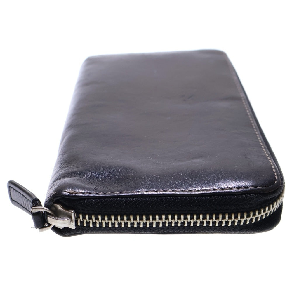 Paul Smith(ポールスミス) ホワイトステッチ ロングウォレット 長財布 カードケース ブラック シルバー金具 レディース