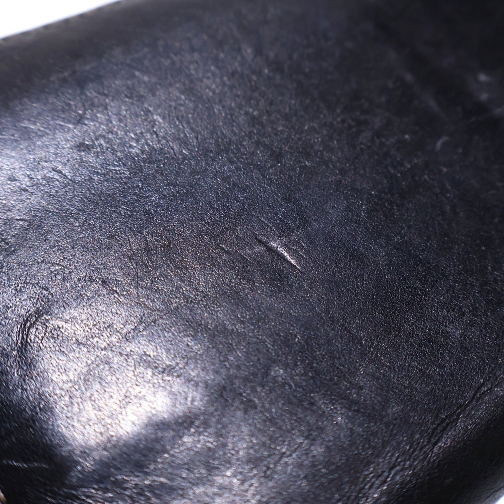 Paul Smith(ポールスミス) ホワイトステッチ ロングウォレット 長財布 カードケース ブラック シルバー金具 レディース