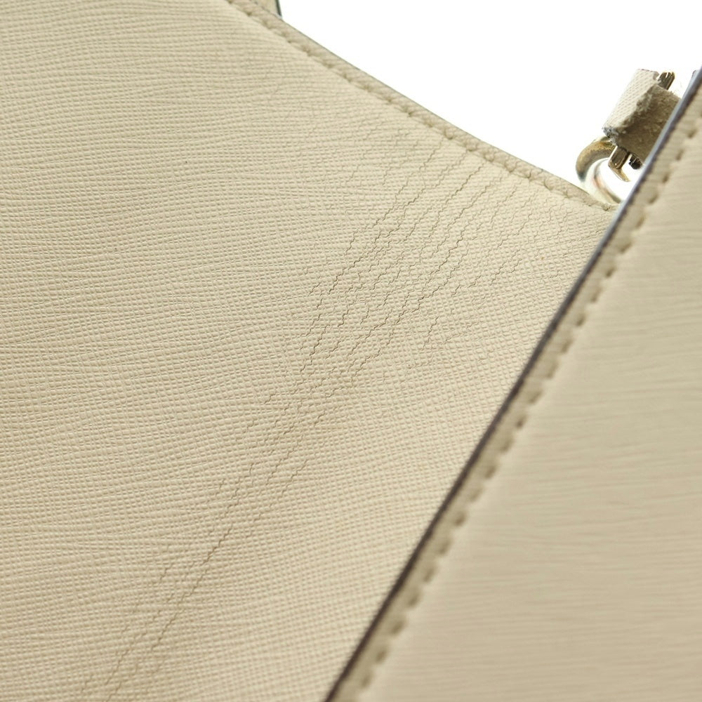 TORY BURCH(トリー バーチ) ショルダーバッグ ショルダーポシェット ホワイト ゴールド金具 レザー