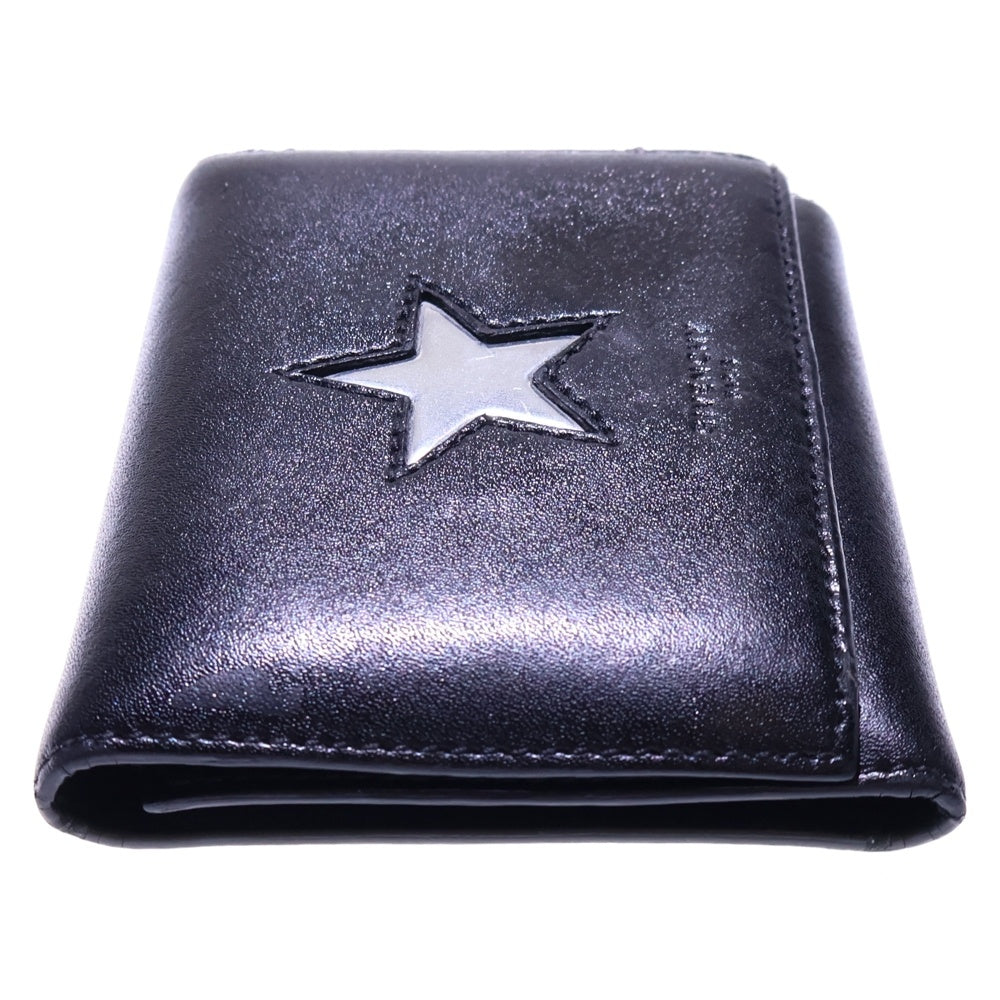 GIVENCHY(ジバンシィ) 三つ折り財布 コンパクトウォレット スター カードケース ブラック レザー レディース
