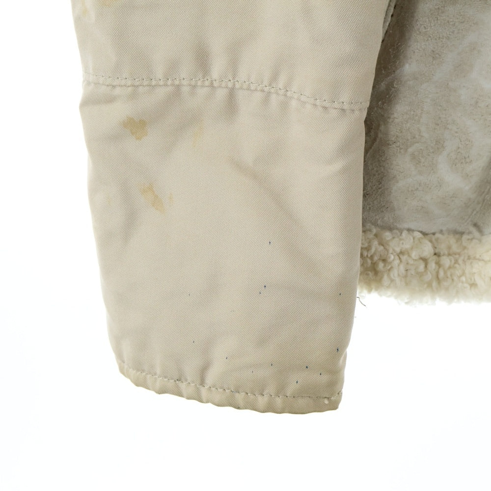 C.P. Company(シーピーカンパニー) 06AW Goggle Shearling Leather Jacket ゴーグル シアリング ムートン スエードレザー ボアライニング フーデッド ジップアップ ジャケット ベージュ 45184Q59