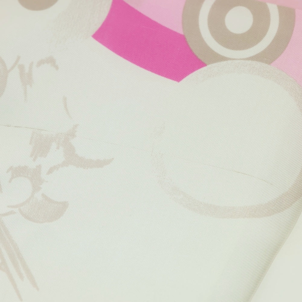 CELINE(セリーヌ) スカーフ ハンカチ ピンク×ホワイト