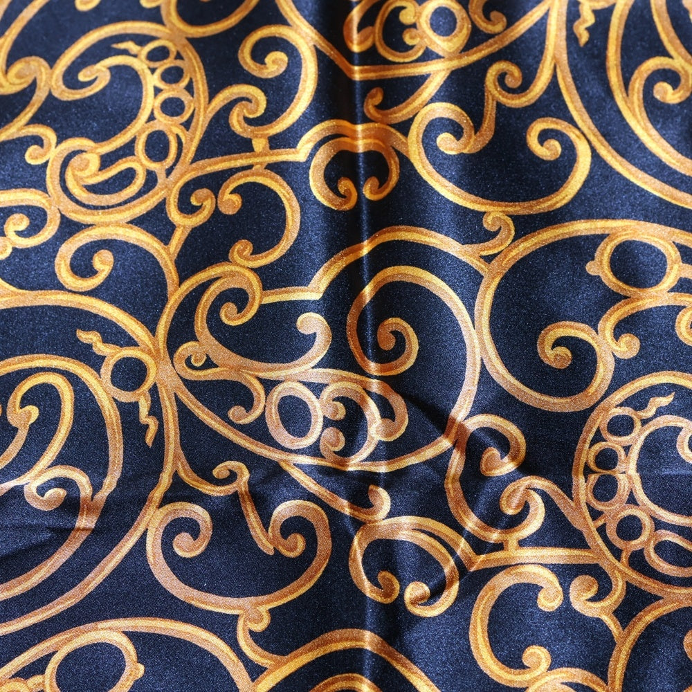 Christian Dior(クリスチャンディオール) スカーフ ハンカチ ブラック×ブラウン