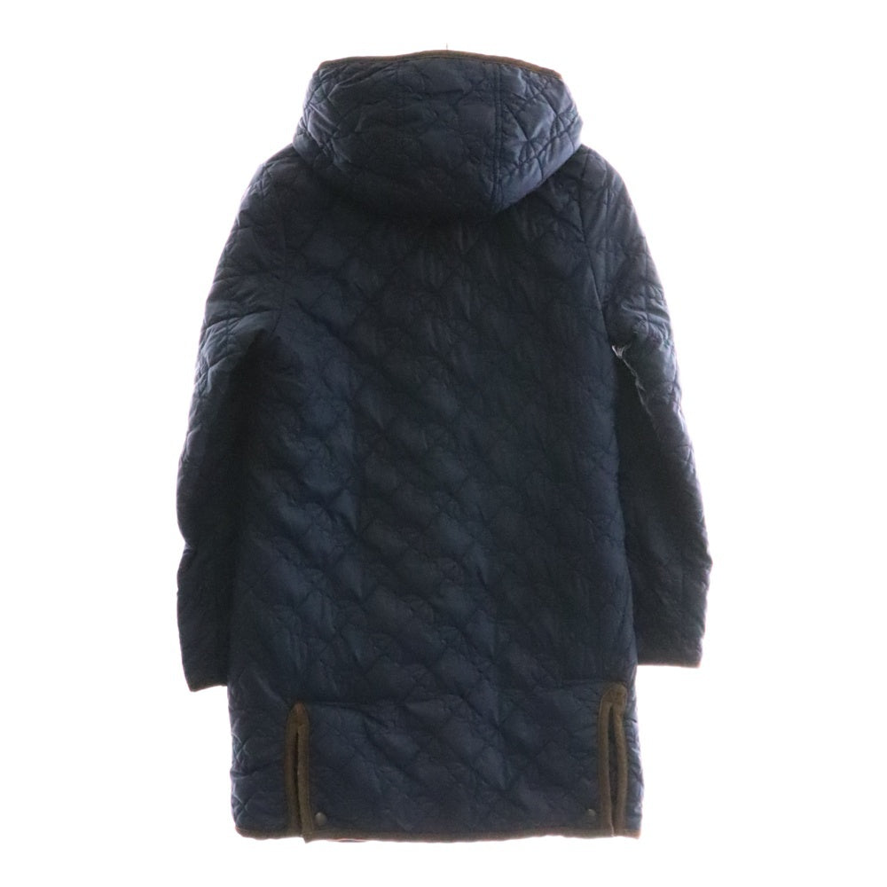 Arnold Palmer(アーノルドパーマー) キルティングロングジャケット ネイビー コーデュロイ×ナイロン