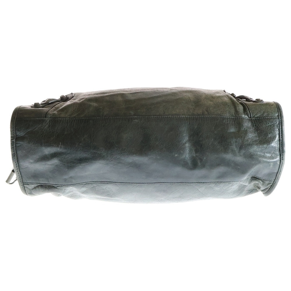 BALENCIAGA(バレンシアガ) ザ・シティ 2wayハンドバッグ ショルダーバッグ グリーン レザー 115748