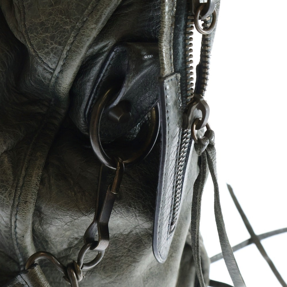 BALENCIAGA(バレンシアガ) ザ・シティ 2wayハンドバッグ ショルダーバッグ グリーン レザー 115748