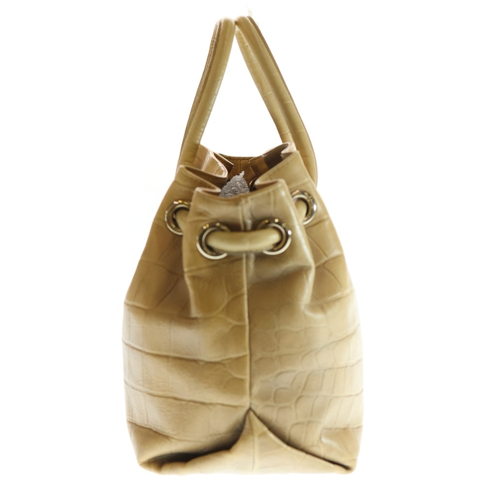 FURLA(フルラ) トートバッグ ハンドバッグ ベージュ ゴールド金具 レザー