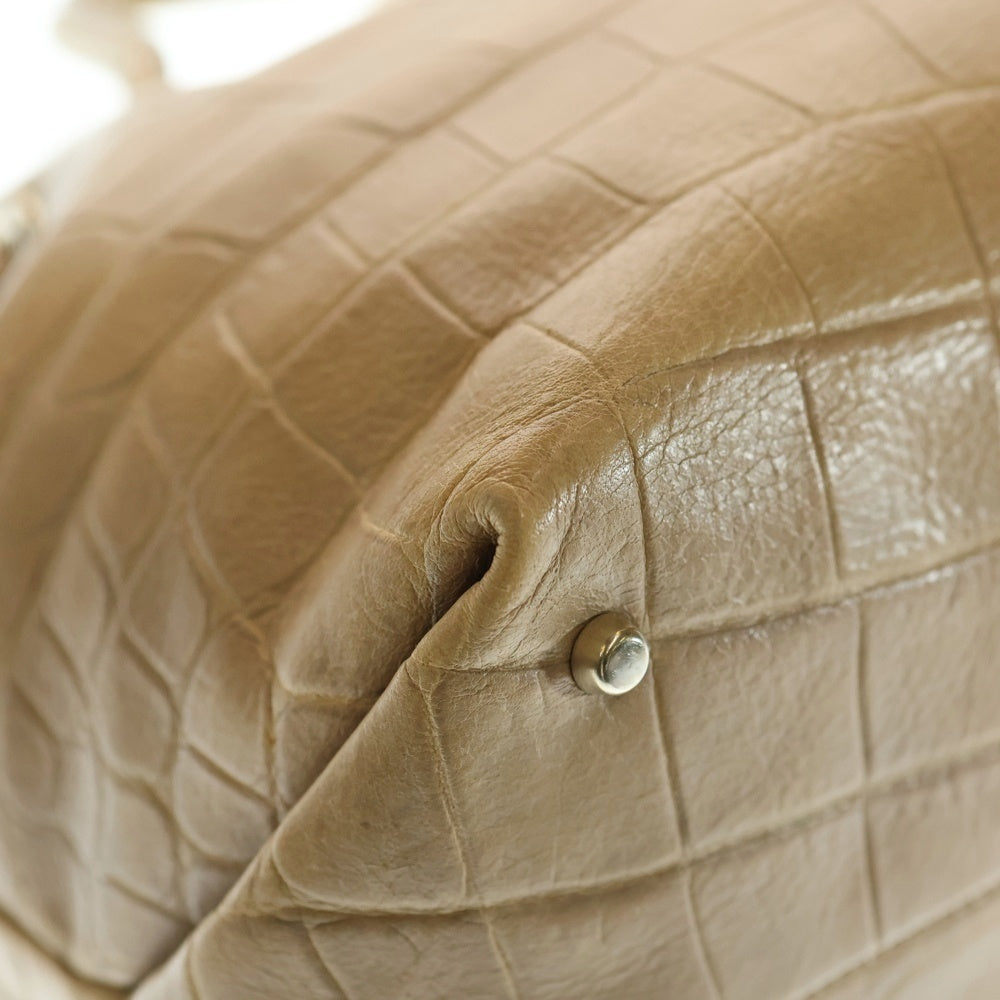 FURLA(フルラ) トートバッグ ハンドバッグ ベージュ ゴールド金具 レザー