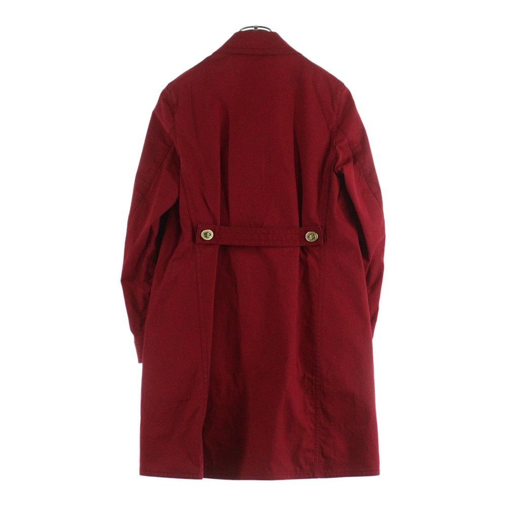 COACH(コーチ) ロゴ裏地コットン地コート ゴールド金具 レッド