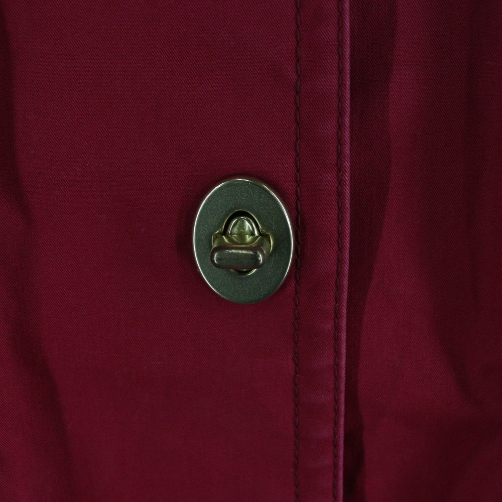 COACH(コーチ) ロゴ裏地コットン地コート ゴールド金具 レッド