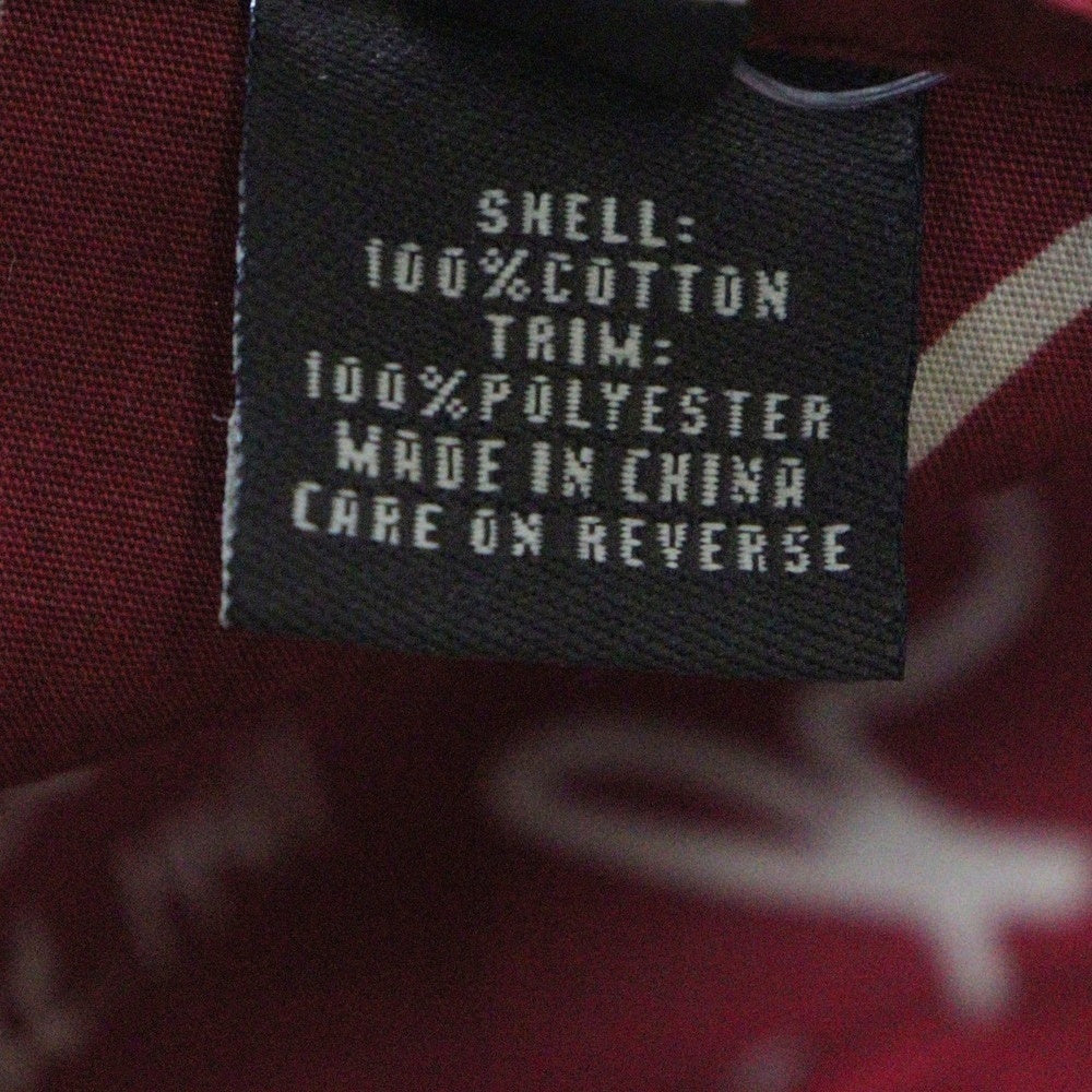 COACH(コーチ) ロゴ裏地コットン地コート ゴールド金具 レッド