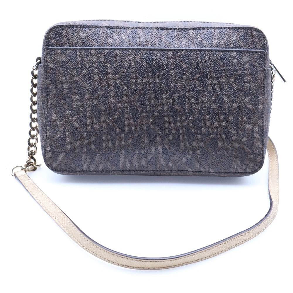 MICHAEL KORS(マイケルコース) ショルダーバッグ ミニバッグ PVC ブラウン ゴールド金具