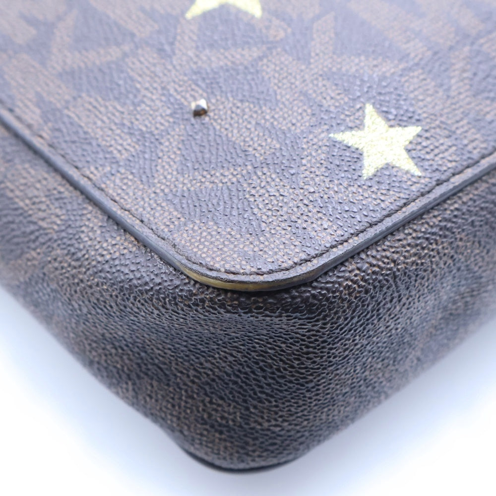 MICHAEL KORS(マイケルコース) ショルダーバッグ ミニバッグ PVC ブラウン ゴールド金具