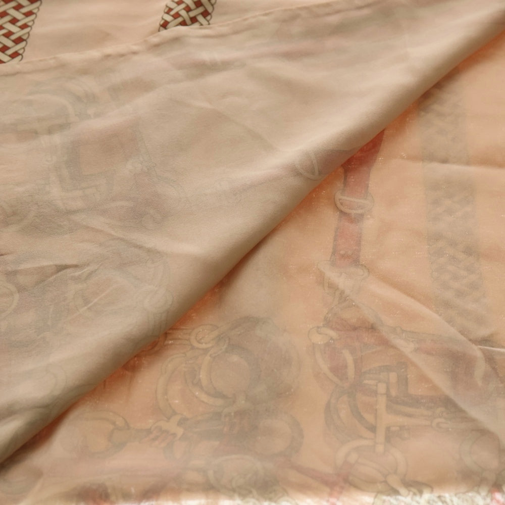 GUCCI(グッチ) ベルト柄 スカーフ ストール ピンクベージュ