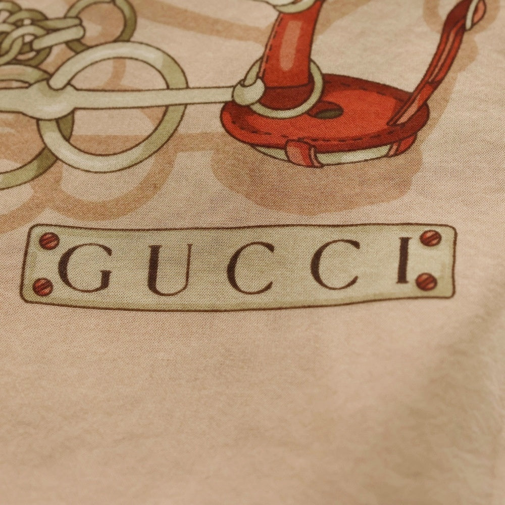 GUCCI(グッチ) ベルト柄 スカーフ ストール ピンクベージュ