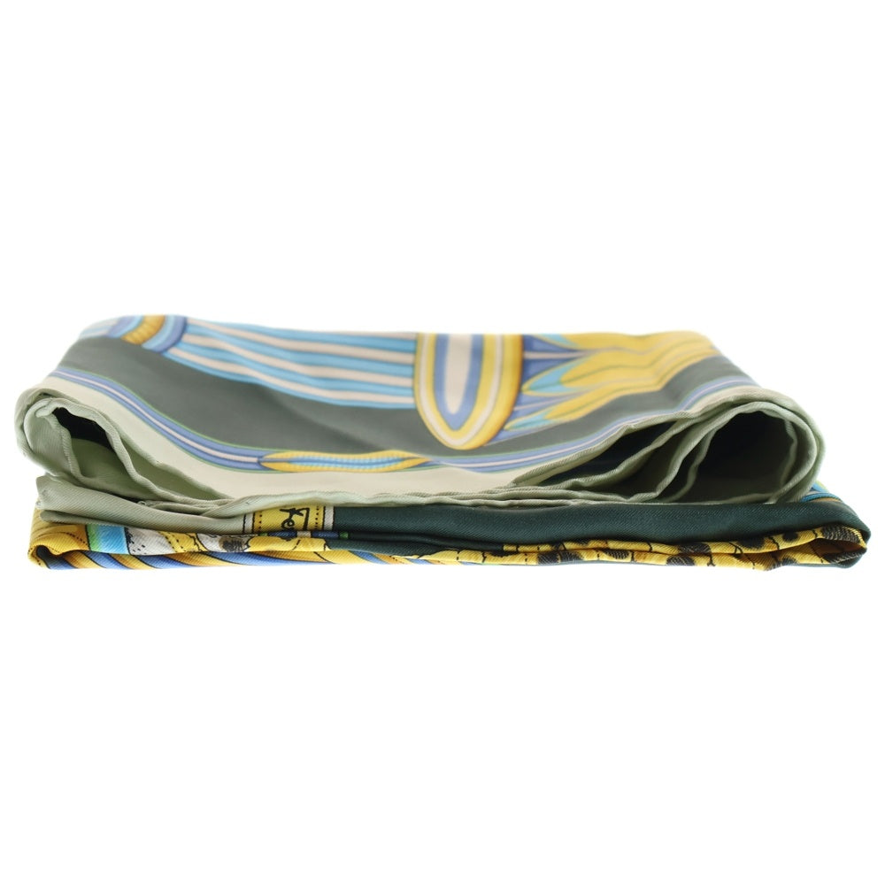 Salvatore Ferragamo(サルヴァトーレ フェラガモ) シルクスカーフ グリーン マルチカラー