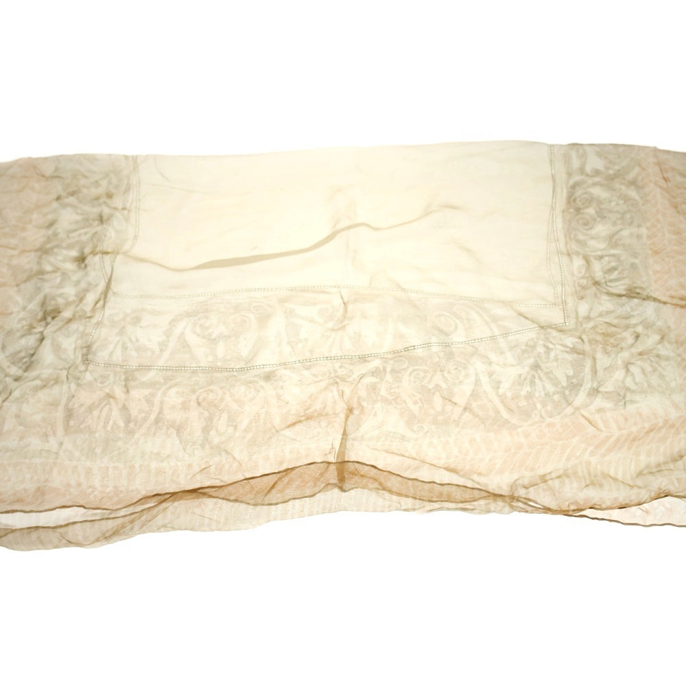 GIORGIO ARMANI(ジョルジオアルマーニ) シアー スカーフ ペイズリー ベージュ