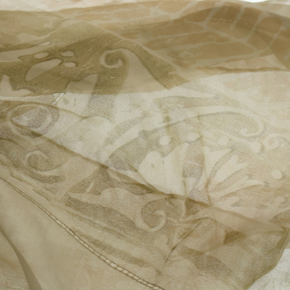 GIORGIO ARMANI(ジョルジオアルマーニ) シアー スカーフ ペイズリー ベージュ