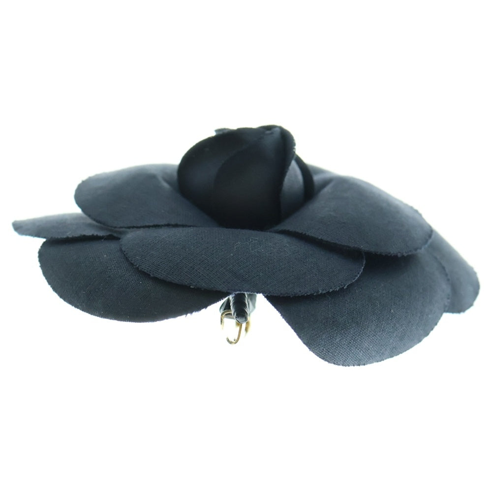 CHANEL(シャネル) カメリア フラワー ブローチ ピンバッジ ネイビー