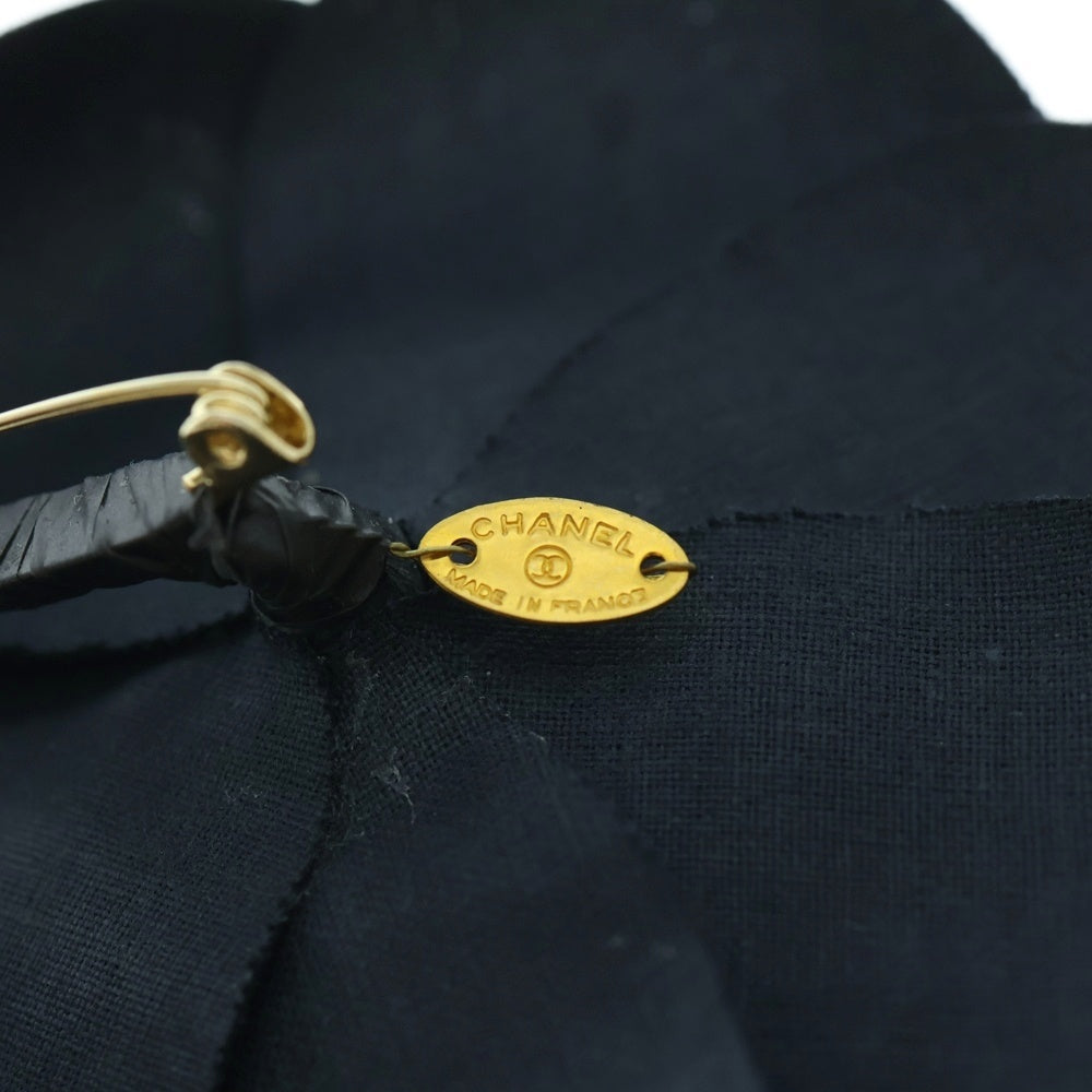 CHANEL(シャネル) カメリア フラワー ブローチ ピンバッジ ネイビー