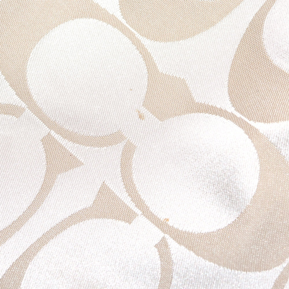 COACH(コーチ) シグネチャー コンパーチブル ホーボーバッグ 2WAYバッグ ショルダーバッグ ハンドバッグ ホワイト×ベージュ シルバー金具 13707