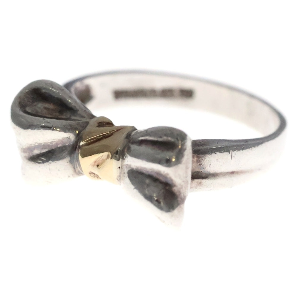 TIFFANY & Co.(ティファニー) リボンモチーフ リング 指輪 シルバー×ゴールド 925/750