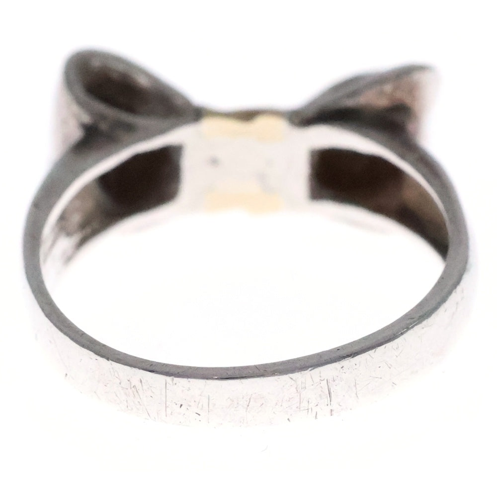 TIFFANY & Co.(ティファニー) リボンモチーフ リング 指輪 シルバー×ゴールド 925/750